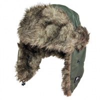 撥水アビエーターキャップ【防寒対策/保温効果】(オリーブ)